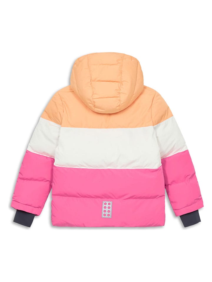 LEGO Orange/ Weiß/ Pink 6681384 Steppjacke "Jaz" in Orange/ Weiß/ Pink - 2