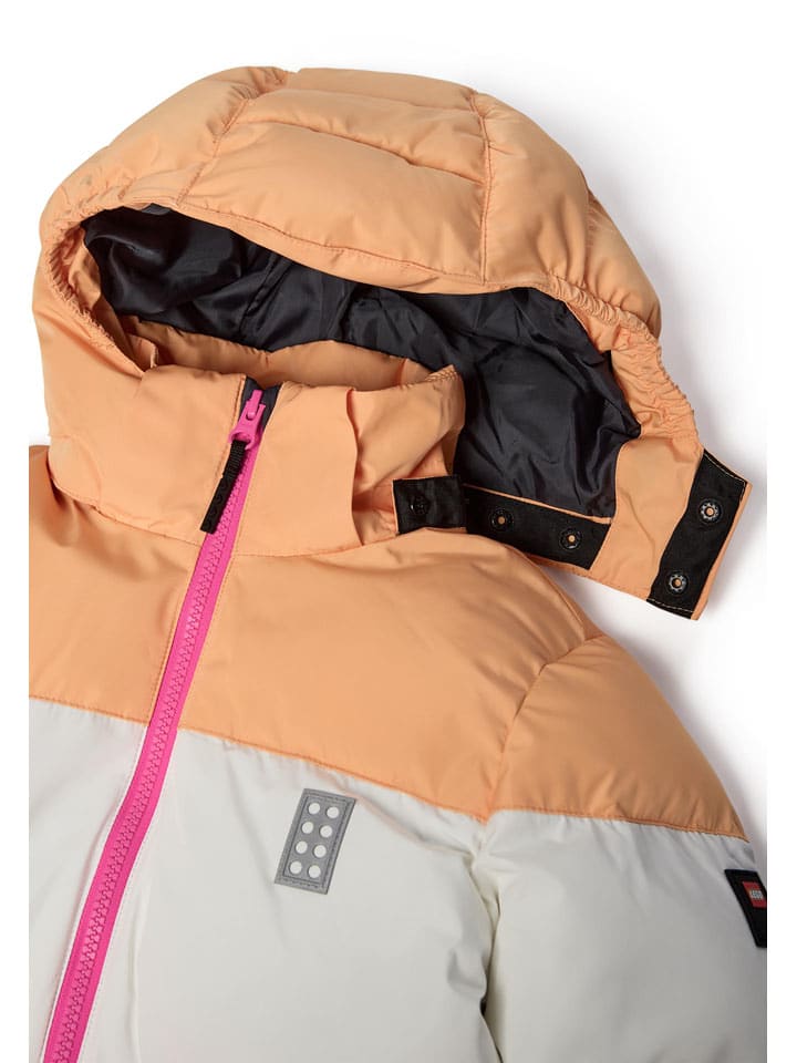 LEGO Orange/ Weiß/ Pink 6681384 Steppjacke "Jaz" in Orange/ Weiß/ Pink - 3