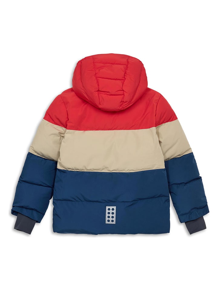 LEGO Rot/ Beige/ Blau 7110016 Steppjacke "Jaz" in Rot/ Beige/ Blau - 2
