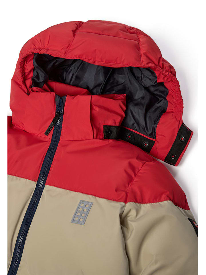 LEGO Rot/ Beige/ Blau 7110016 Steppjacke "Jaz" in Rot/ Beige/ Blau - 3