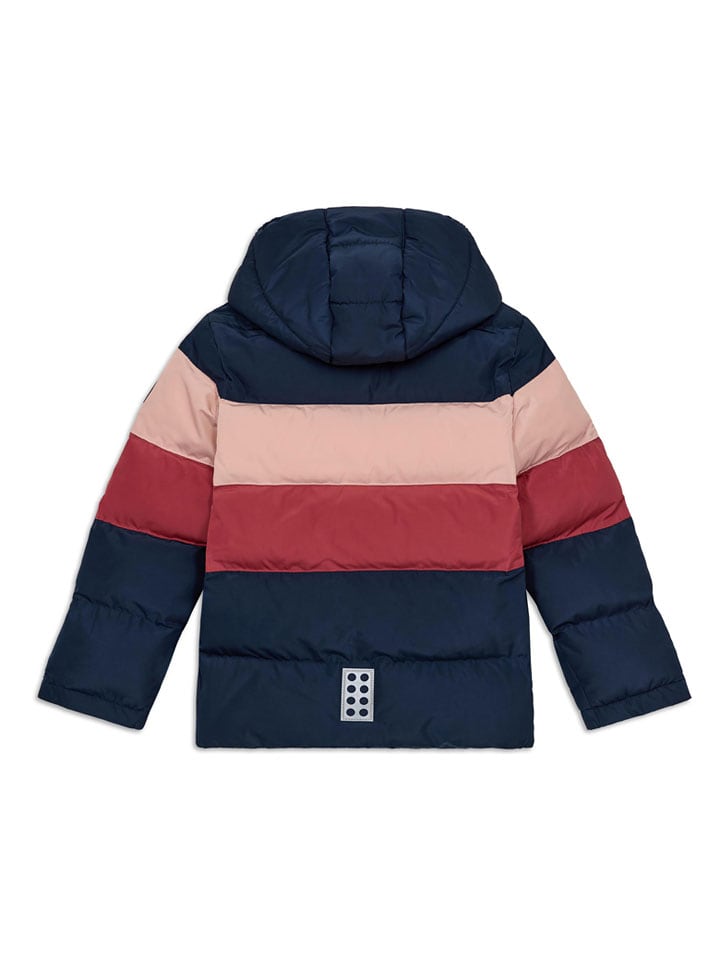 LEGO Dunkelblau/ Rosa/ Rot 2352816 Steppjacke "Jipe" in Dunkelblau/ Rosa/ Rot - 2