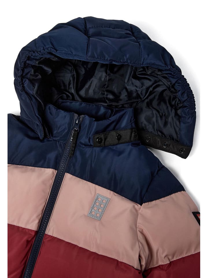 LEGO Dunkelblau/ Rosa/ Rot 2352816 Steppjacke "Jipe" in Dunkelblau/ Rosa/ Rot - 3