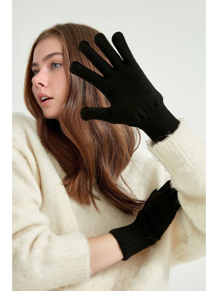 Rukavice Lucky Bees Schwarz 506923 Handschuhe in Schwarz - 1