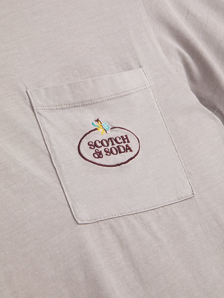 Tričko Scotch & Soda Grau 375112 Shirt in Grau - 3