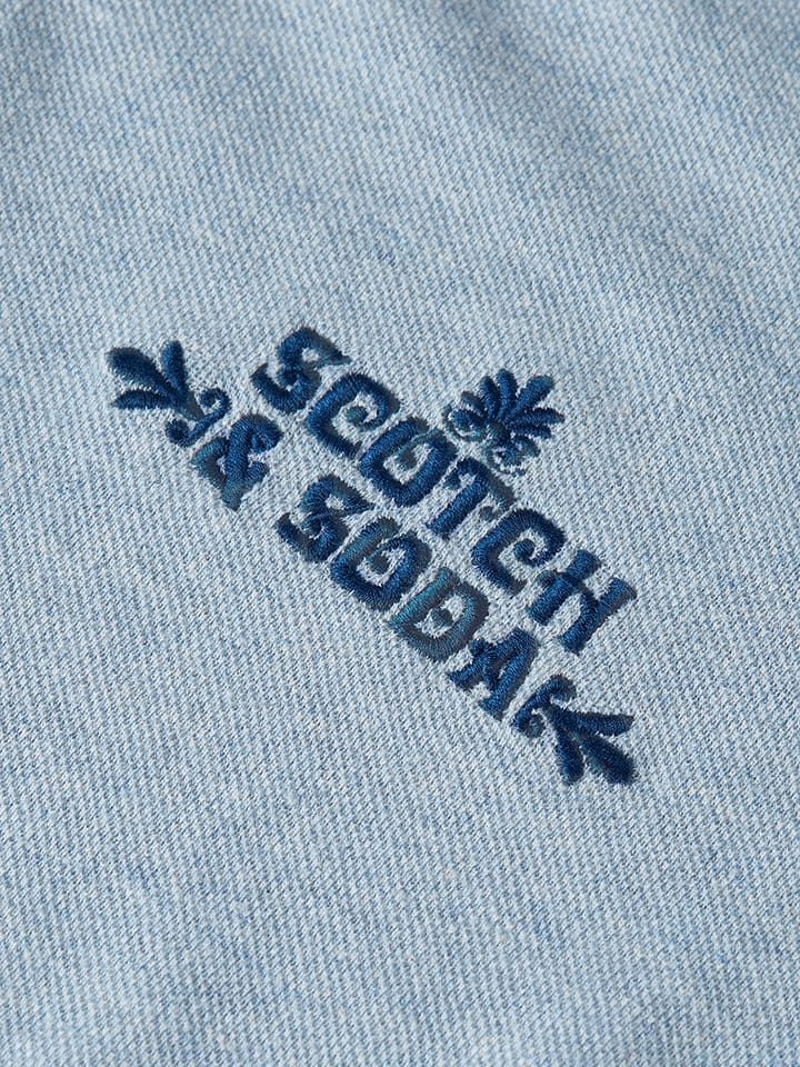 Tričko Scotch & Soda Hellblau 1959154 Poloshirt in Hellblau - 3