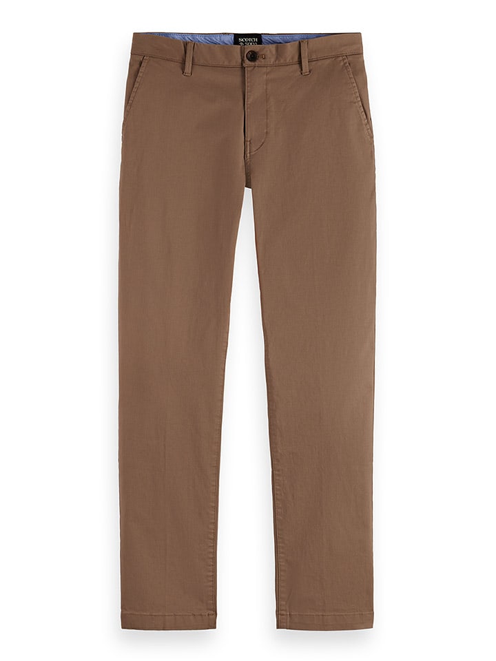 Nohavice Scotch & Soda Braun 1466128 Chino in Braun - 1