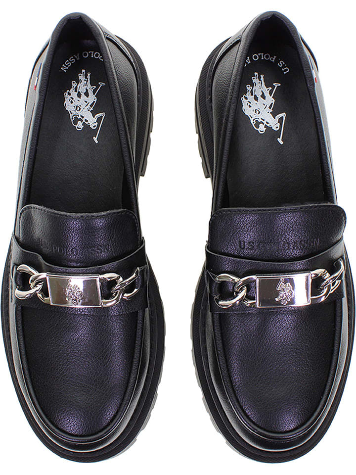 U.S. Polo Assn. Schwarz 8646481 Mokassins in Schwarz - 4
