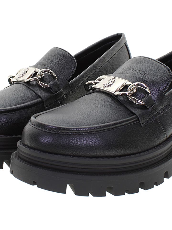 U.S. Polo Assn. Schwarz 8646481 Mokassins in Schwarz - 6
