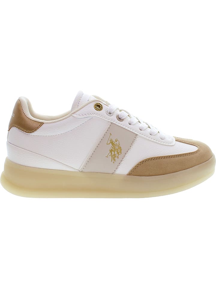 Tenisky U.S. Polo Assn. Weiß/ Hellbraun 7157613 Sneakers "Campy" in Weiß/ Hellbraun - 1