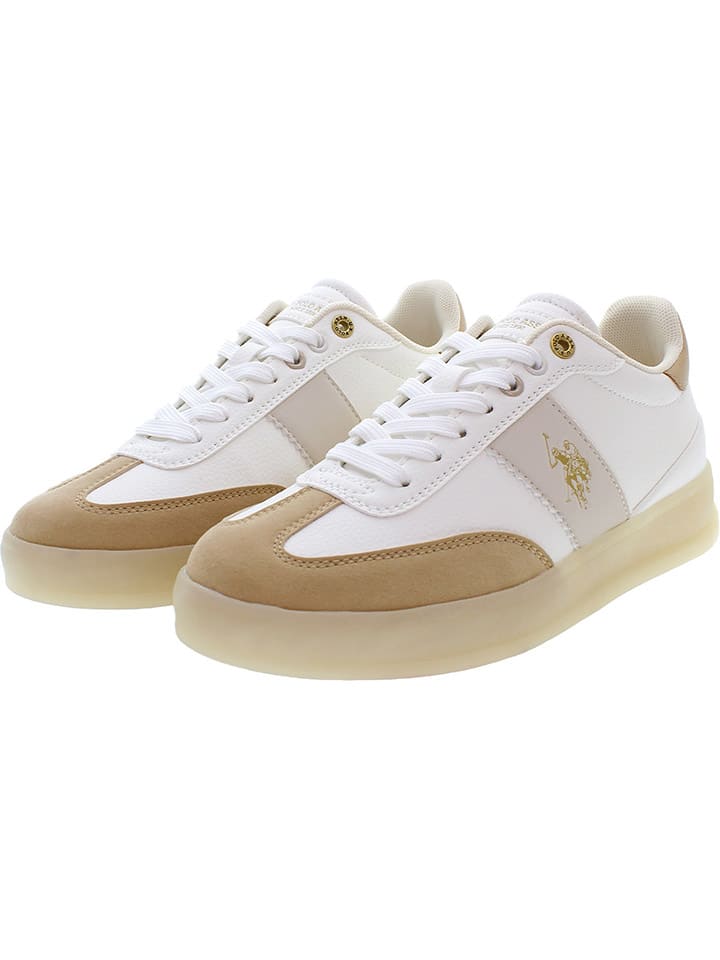 Tenisky U.S. Polo Assn. Weiß/ Hellbraun 7157613 Sneakers "Campy" in Weiß/ Hellbraun - 3