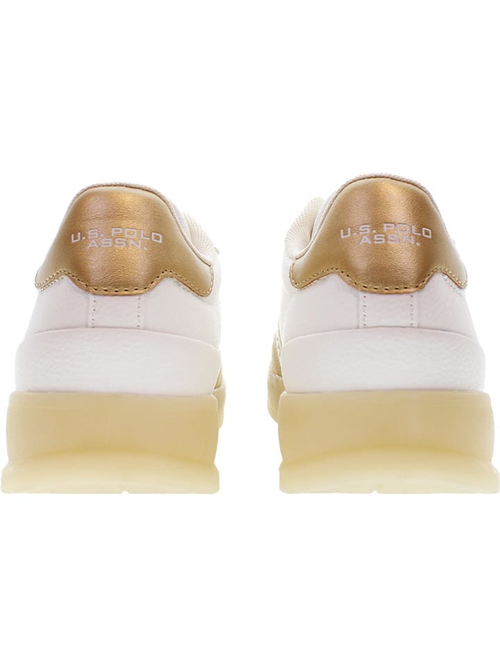 Tenisky U.S. Polo Assn. Weiß/ Hellbraun 7157613 Sneakers "Campy" in Weiß/ Hellbraun - 5