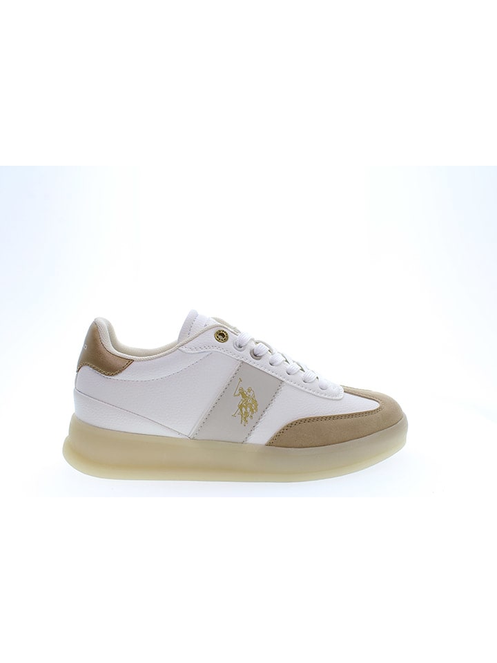 Tenisky U.S. Polo Assn. Weiß/ Hellbraun 7157613 Sneakers "Campy" in Weiß/ Hellbraun - 6