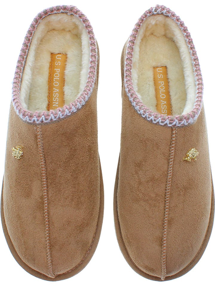 U.S. Polo Assn. Beige 5114600 Hausschuhe in Beige - 4