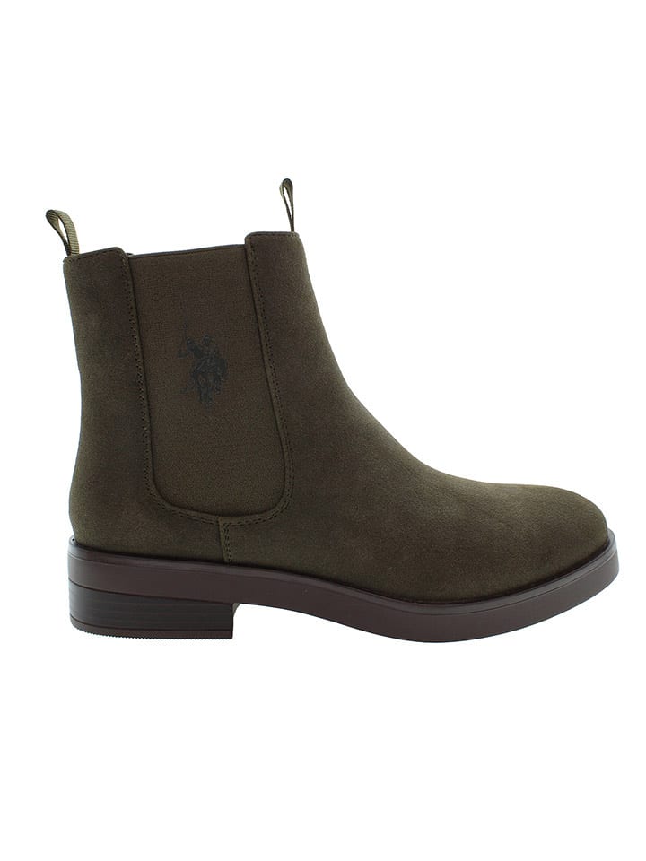 Topánky U.S. Polo Assn. Khaki 9714949 Chelsea-Boots in Khaki - 1