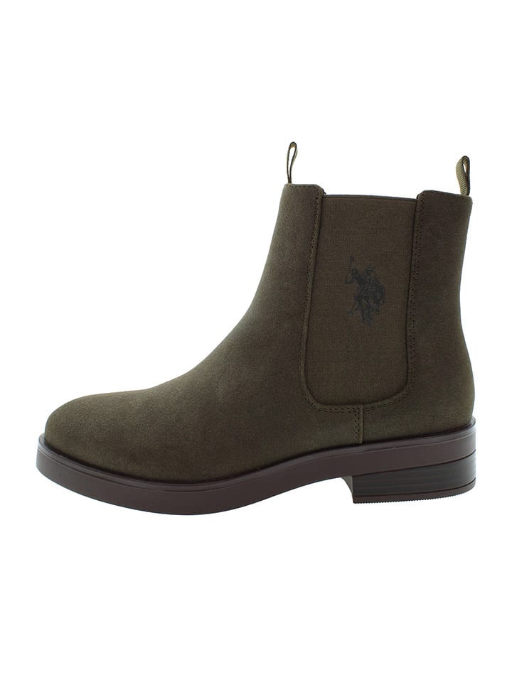 Topánky U.S. Polo Assn. Khaki 9714949 Chelsea-Boots in Khaki - 2