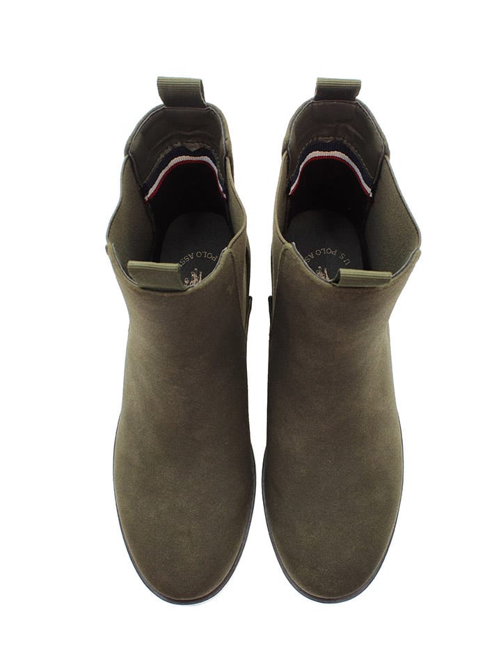 Topánky U.S. Polo Assn. Khaki 9714949 Chelsea-Boots in Khaki - 4