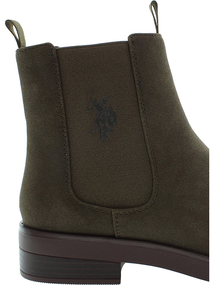 Topánky U.S. Polo Assn. Khaki 9714949 Chelsea-Boots in Khaki - 6