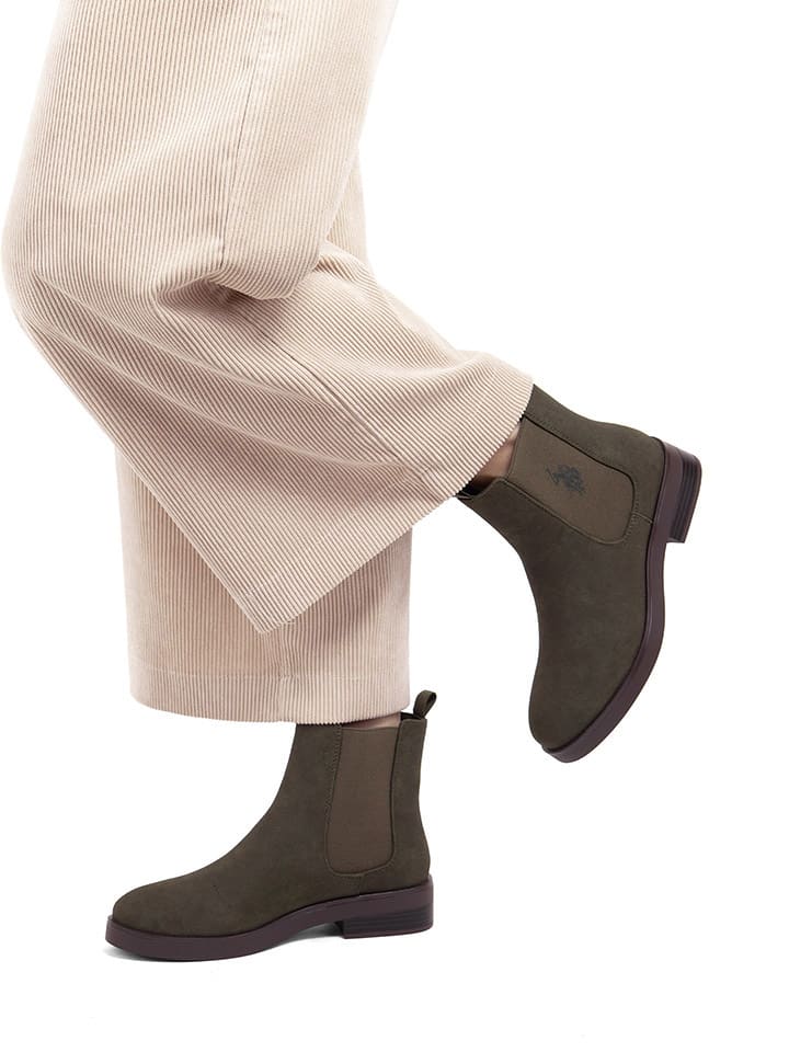 Topánky U.S. Polo Assn. Khaki 9714949 Chelsea-Boots in Khaki - 8