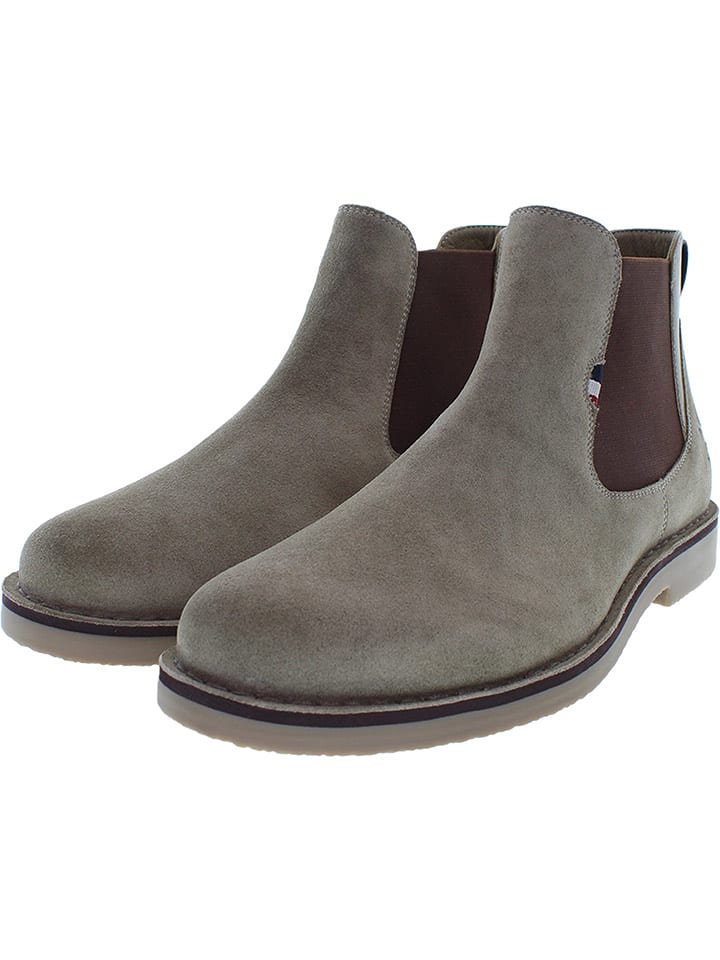 Topánky U.S. Polo Assn. Khaki 7956606 Leder-Chelsea-Boots in Khaki - 3