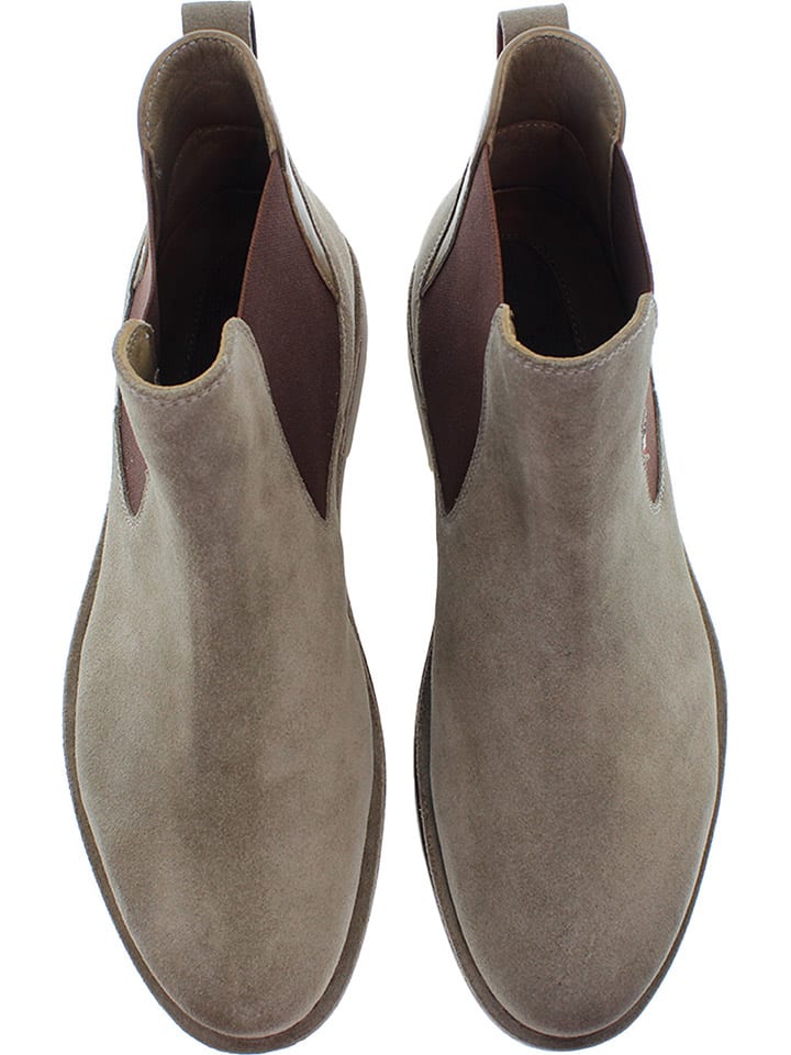 Topánky U.S. Polo Assn. Khaki 7956606 Leder-Chelsea-Boots in Khaki - 5