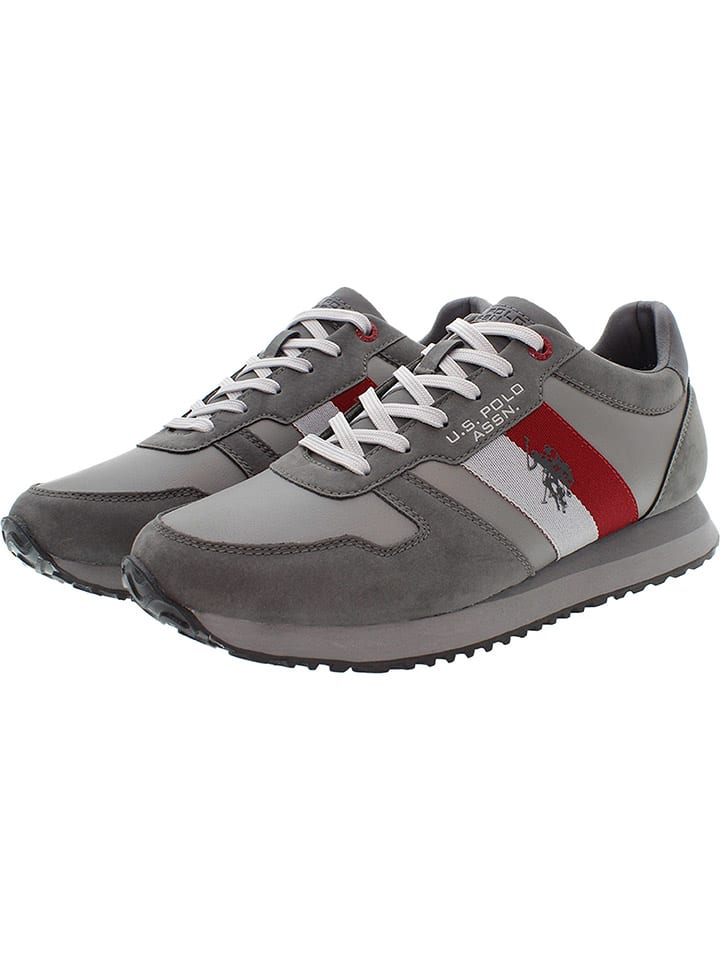 Tenisky U.S. Polo Assn. Grau/ Rot 8874587 Sneakers "Xirio" in Grau/ Rot - 3