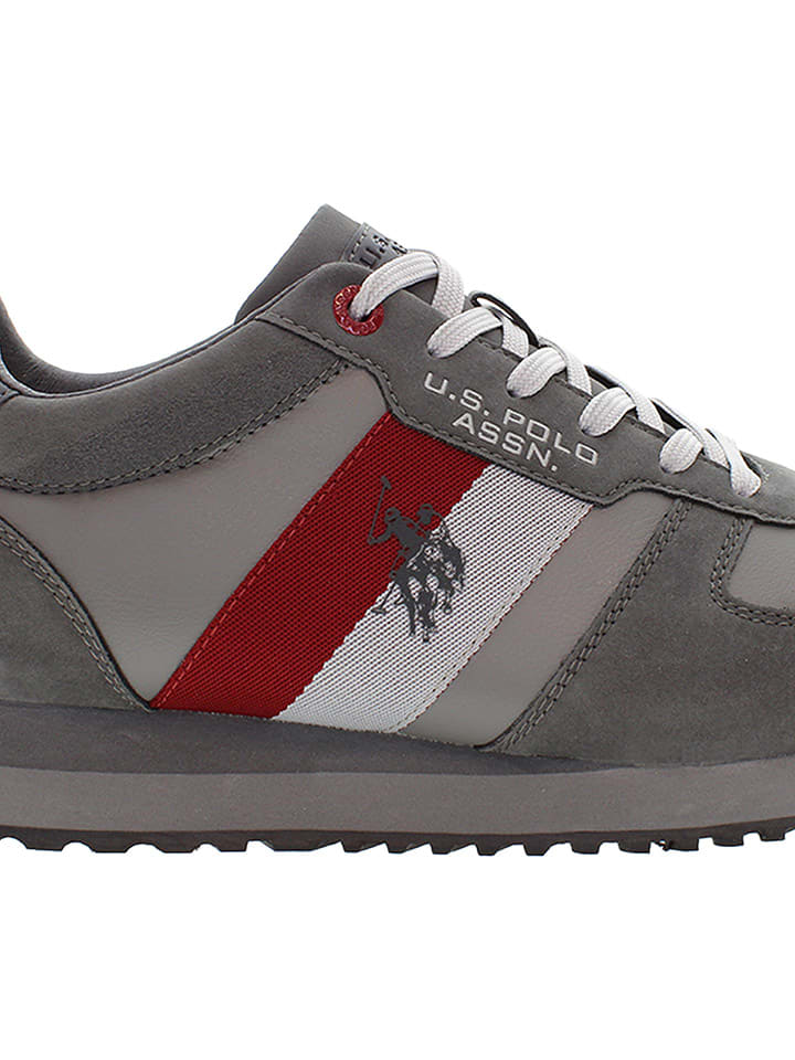 Tenisky U.S. Polo Assn. Grau/ Rot 8874587 Sneakers "Xirio" in Grau/ Rot - 6