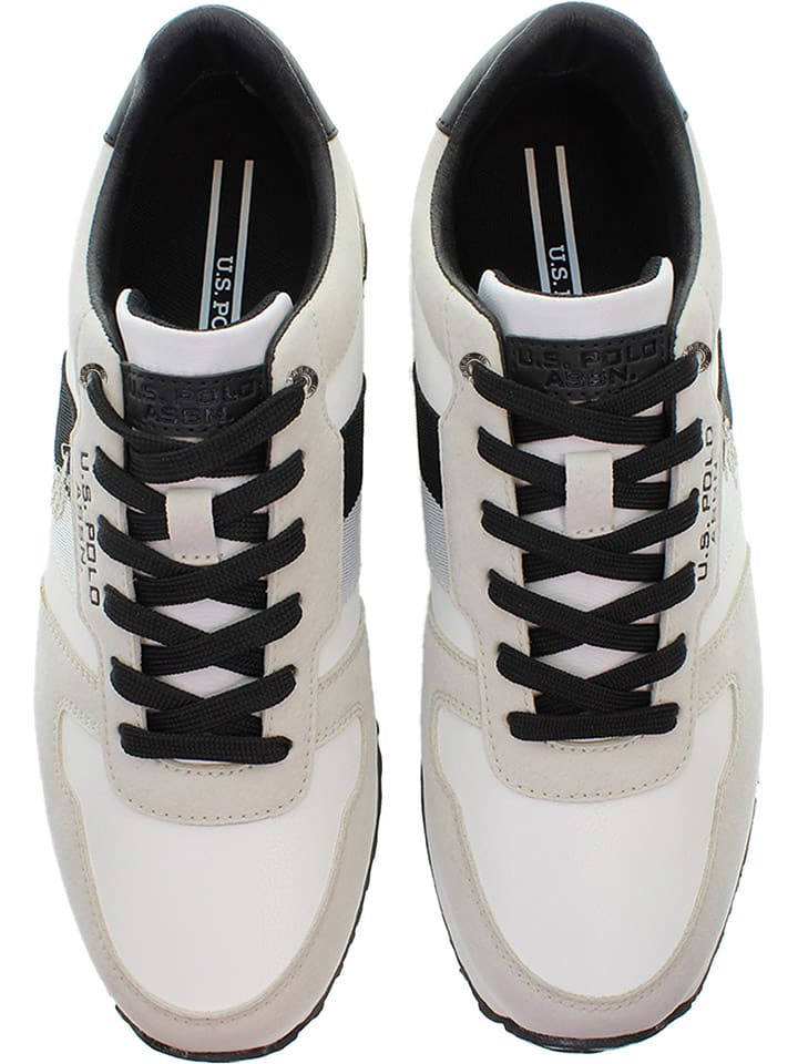 Tenisky U.S. Polo Assn. Weiß/ Creme/ Schwarz 1107581 Sneakers "Xirio" in Weiß/ Creme/ Schwarz - 4