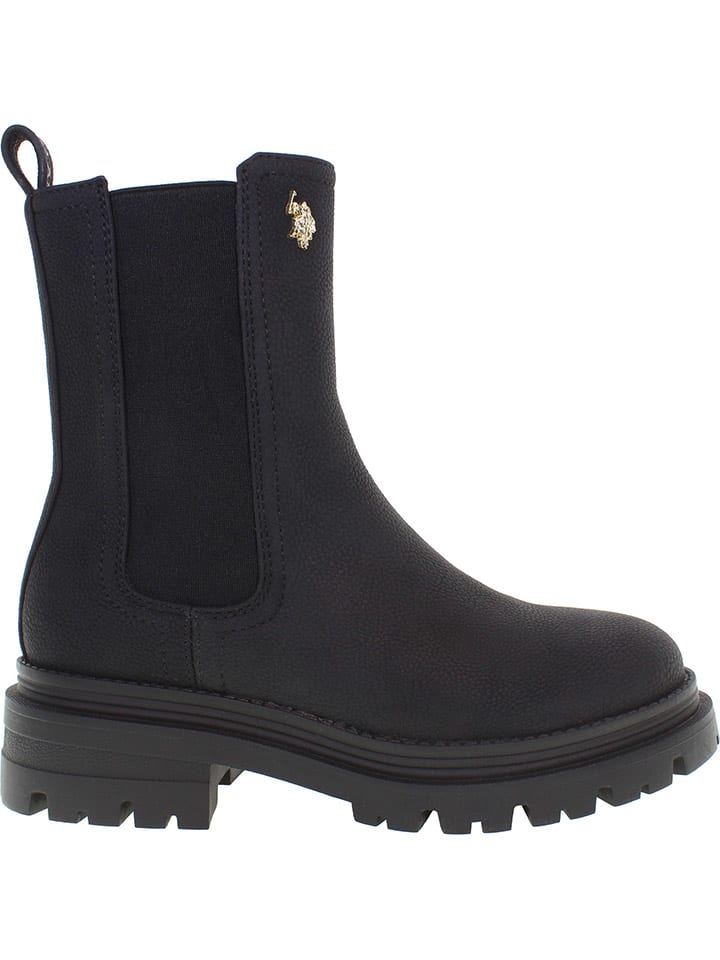 Topánky U.S. Polo Assn. Schwarz 8011308 Chelsea-Boots in Schwarz - 1