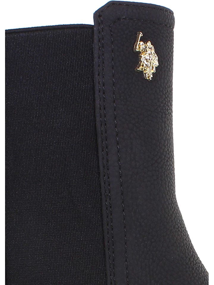 Topánky U.S. Polo Assn. Schwarz 8011308 Chelsea-Boots in Schwarz - 6