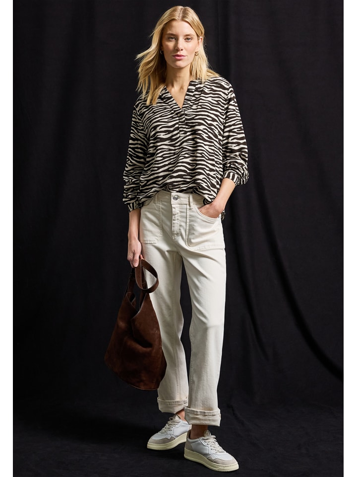 Cecil Braun/ Weiß 5449581 Bluse in Braun/ Weiß - 3