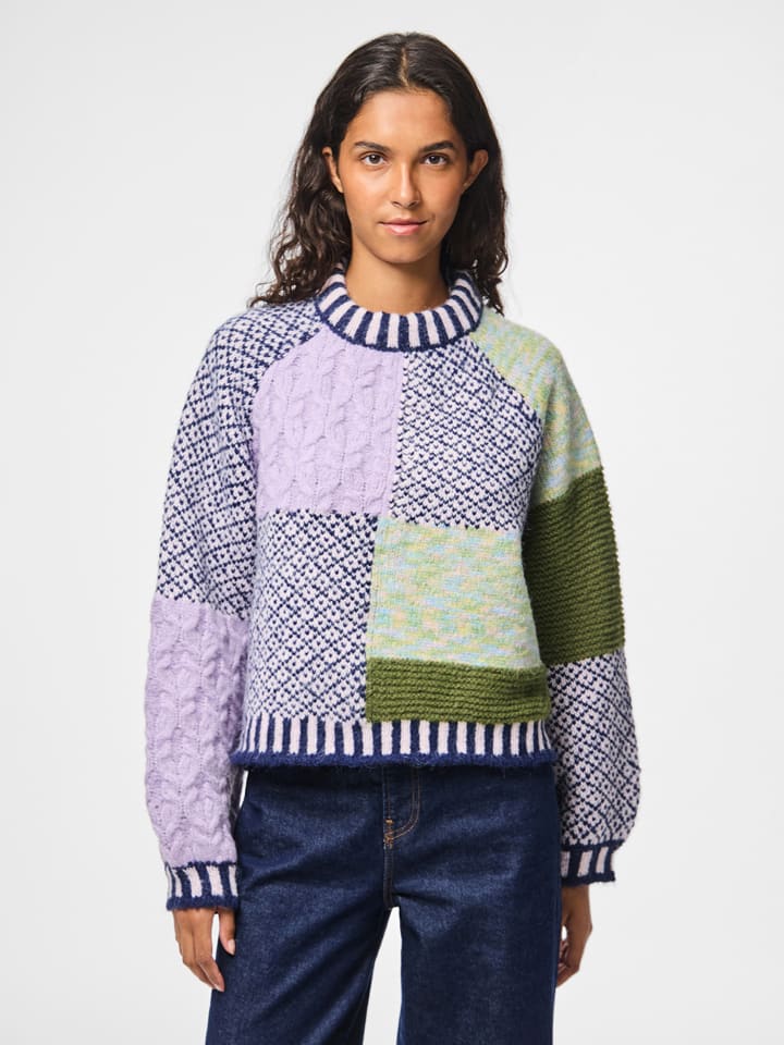 Sveter Pieces Lila 5245918 Pullover in Lila - 1