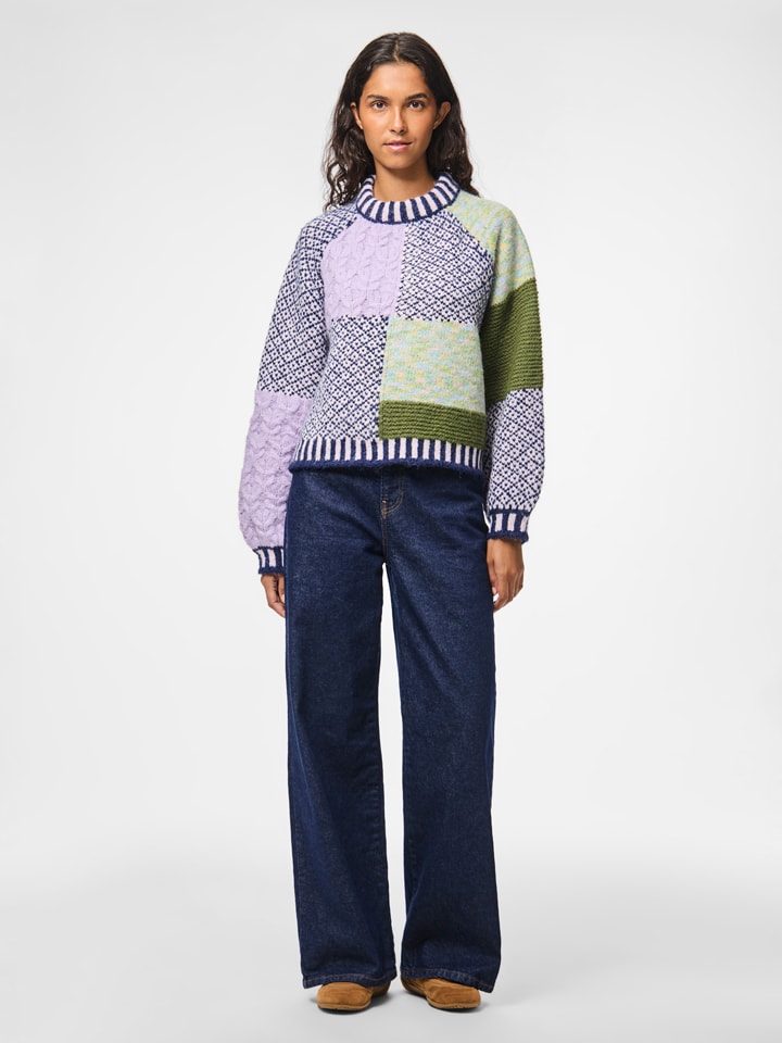 Sveter Pieces Lila 5245918 Pullover in Lila - 3