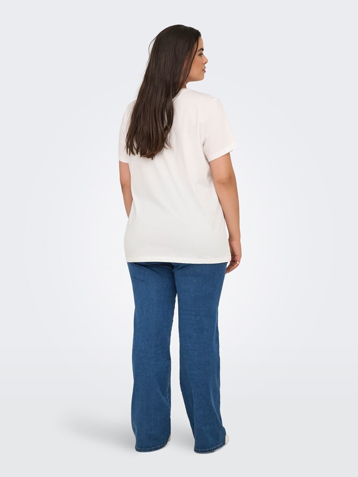 Tričko ONLY Carmakoma Weiß 6730479 Shirt in Weiß - 3