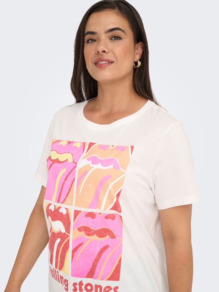 Tričko ONLY Carmakoma Weiß 6730479 Shirt in Weiß - 4