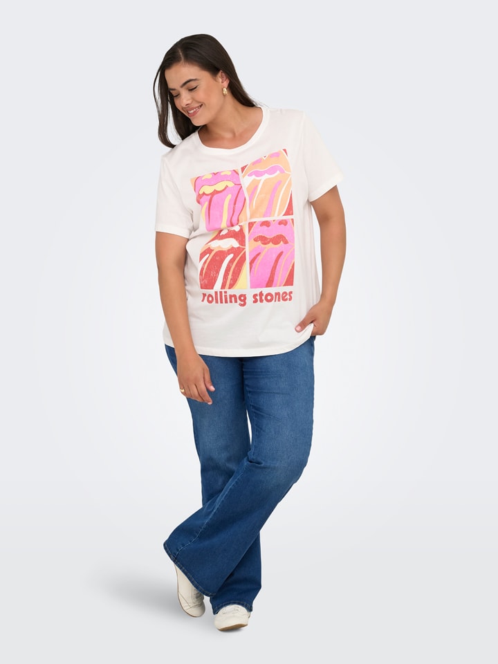 Tričko ONLY Carmakoma Weiß 6730479 Shirt in Weiß - 5