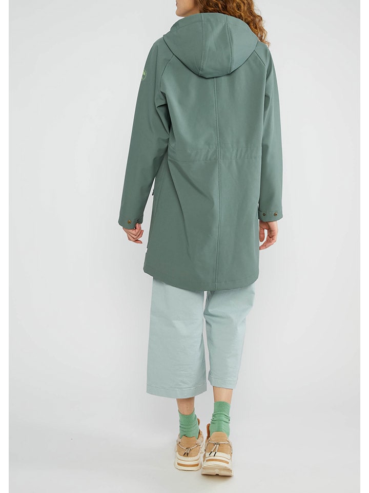 Dámska bunda Blutsgeschwister Khaki 1525556 Regenmantel in Khaki - 2