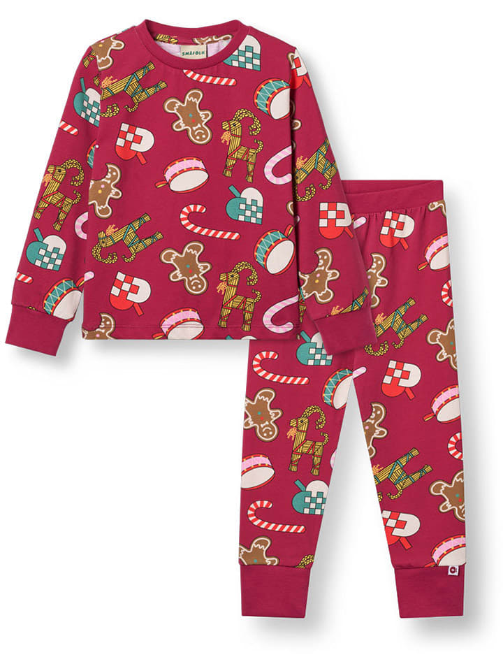 Detské pyžamo Småfolk Rot 823172 Pyjama "Jubilee" in Rot - 1
