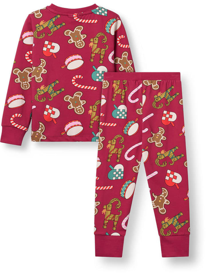 Detské pyžamo Småfolk Rot 823172 Pyjama "Jubilee" in Rot - 2