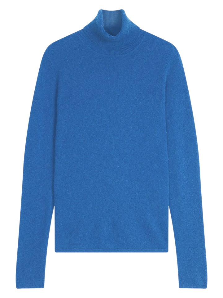 Sveter Perfect Cashmere Blau 648648 Kaschmir-Rollkragenpullover in Blau - 1