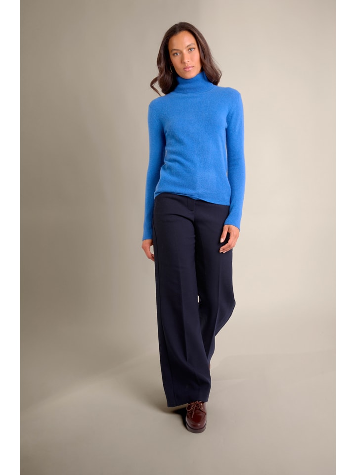 Sveter Perfect Cashmere Blau 648648 Kaschmir-Rollkragenpullover in Blau - 2
