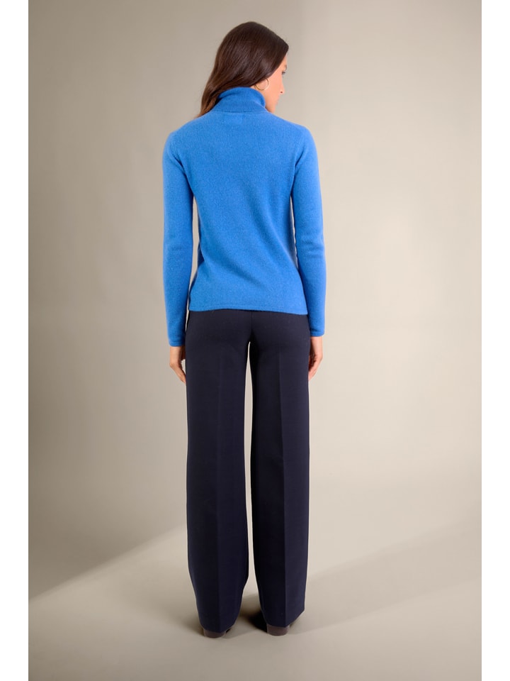 Sveter Perfect Cashmere Blau 648648 Kaschmir-Rollkragenpullover in Blau - 3