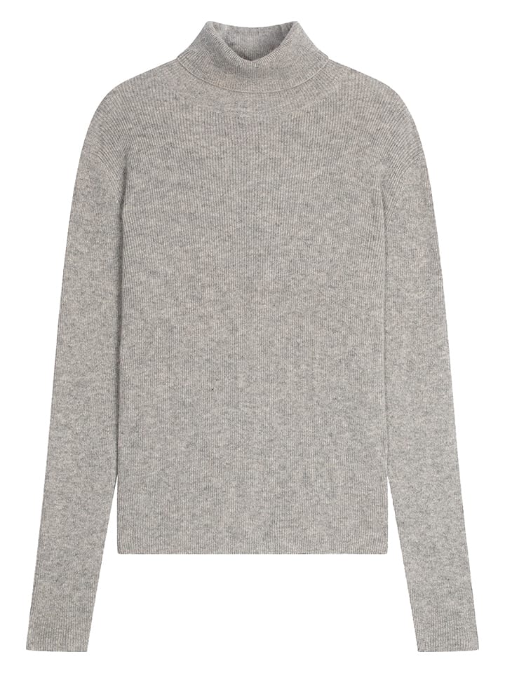 Sveter Perfect Cashmere Grau 6015588 Kaschmir-Rollkragenpullover "Elly" in Grau - 1