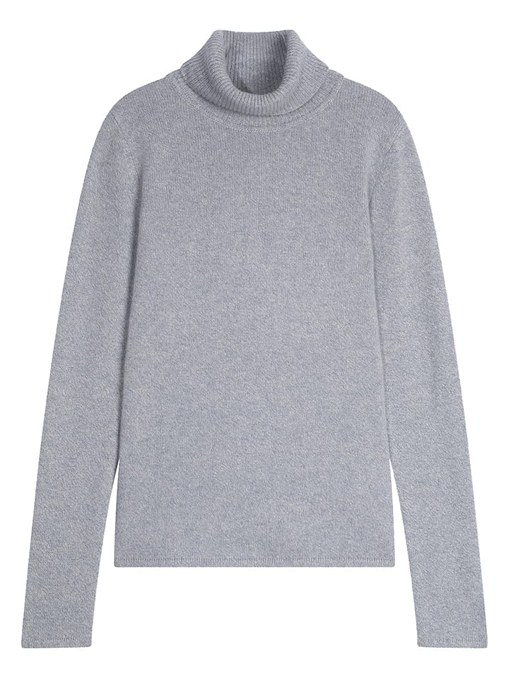 Sveter Perfect Cashmere Hellblau 360742 Kaschmir-Rollkragenpullover "Linda" in Hellblau - 1