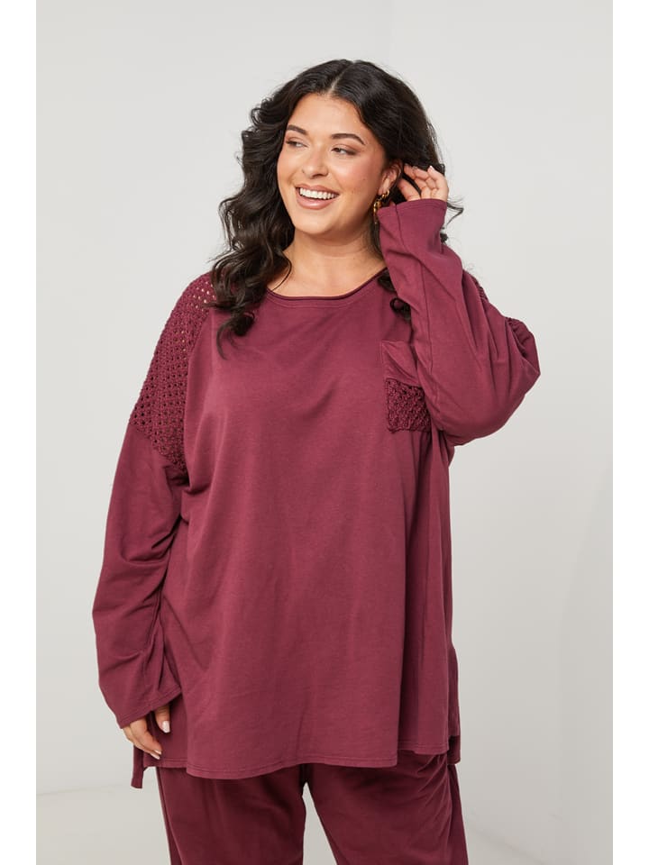 Curvy Lady Bordeaux 9597953 Longsleeve in Bordeaux - 1