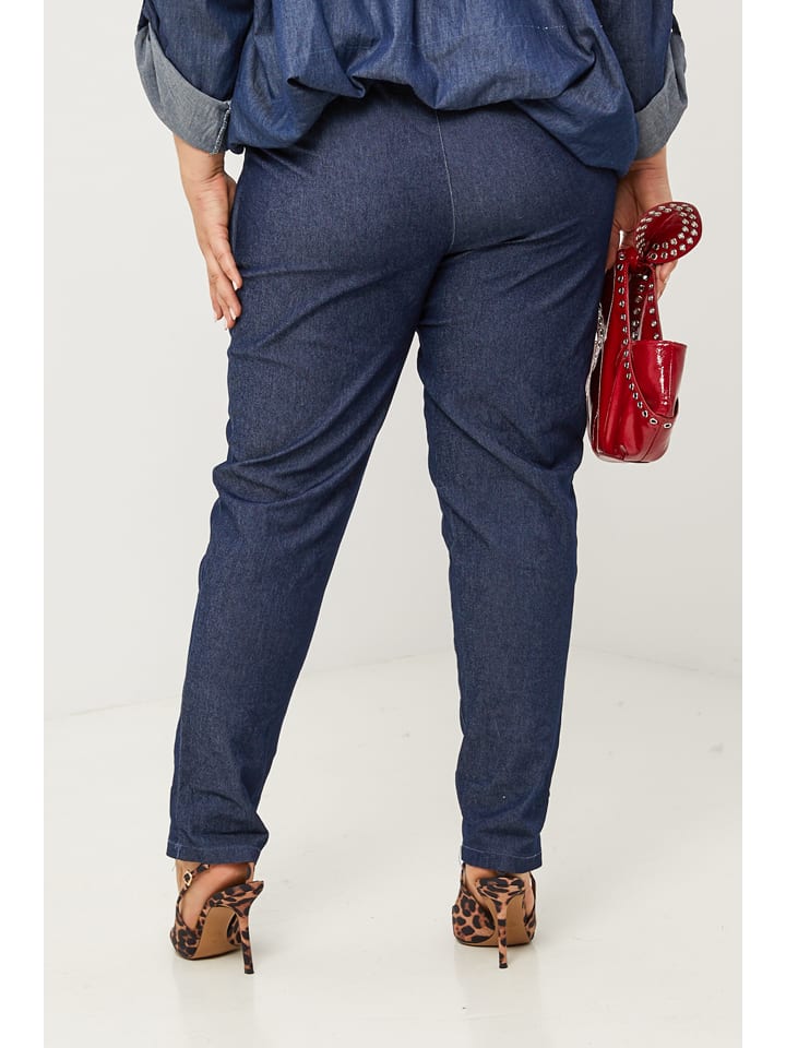 Nohavice Curvy Lady Dunkelblau 5337131 Hose in Dunkelblau - 3