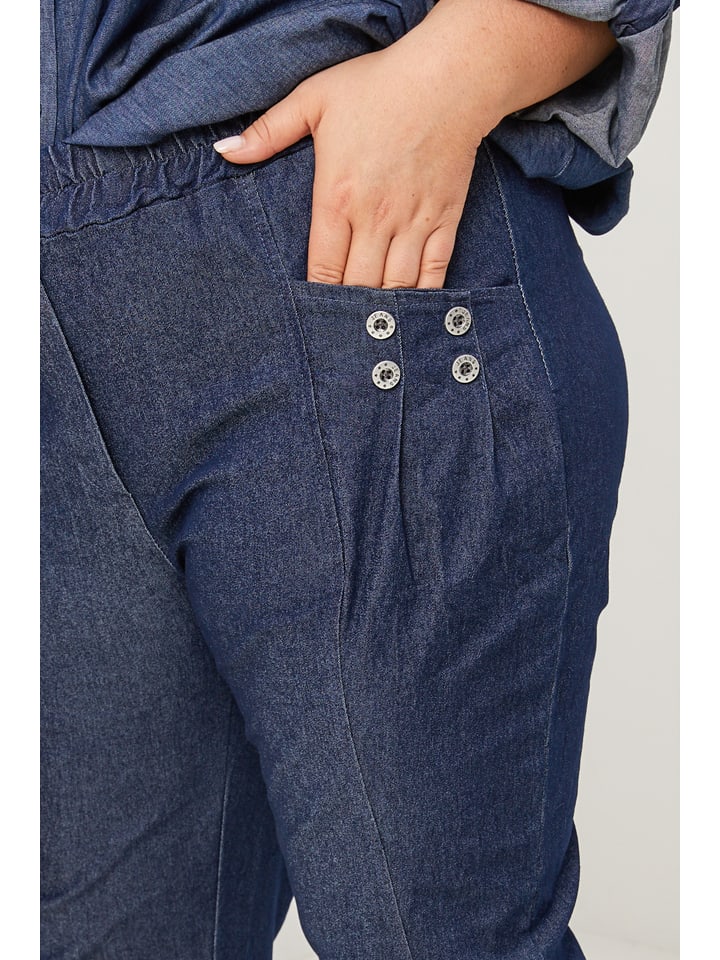 Nohavice Curvy Lady Dunkelblau 5337131 Hose in Dunkelblau - 4