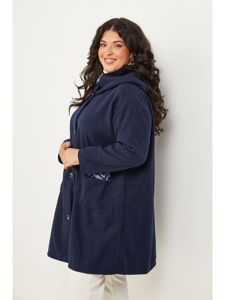 Dámska bunda Curvy Lady Dunkelblau 7911575 Übergangsjacke in Dunkelblau - 2