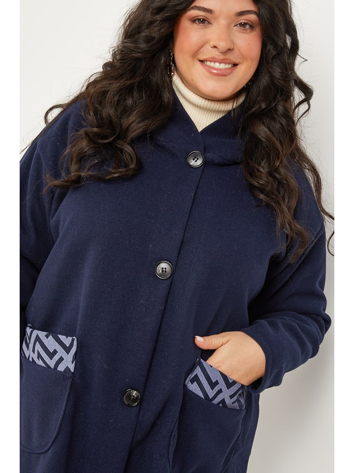 Dámska bunda Curvy Lady Dunkelblau 7911575 Übergangsjacke in Dunkelblau - 4
