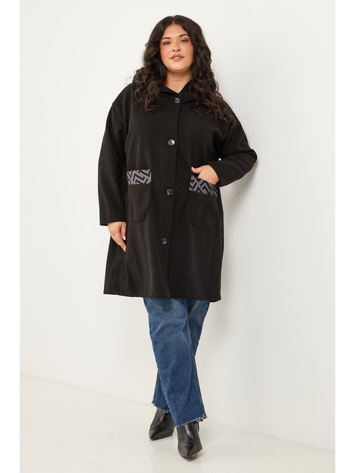 Dámska bunda Curvy Lady Schwarz 650695 Übergangsjacke in Schwarz - 5
