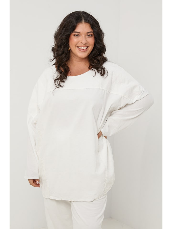 Curvy Lady Weiß 235265 Longsleeve in Weiß - 1
